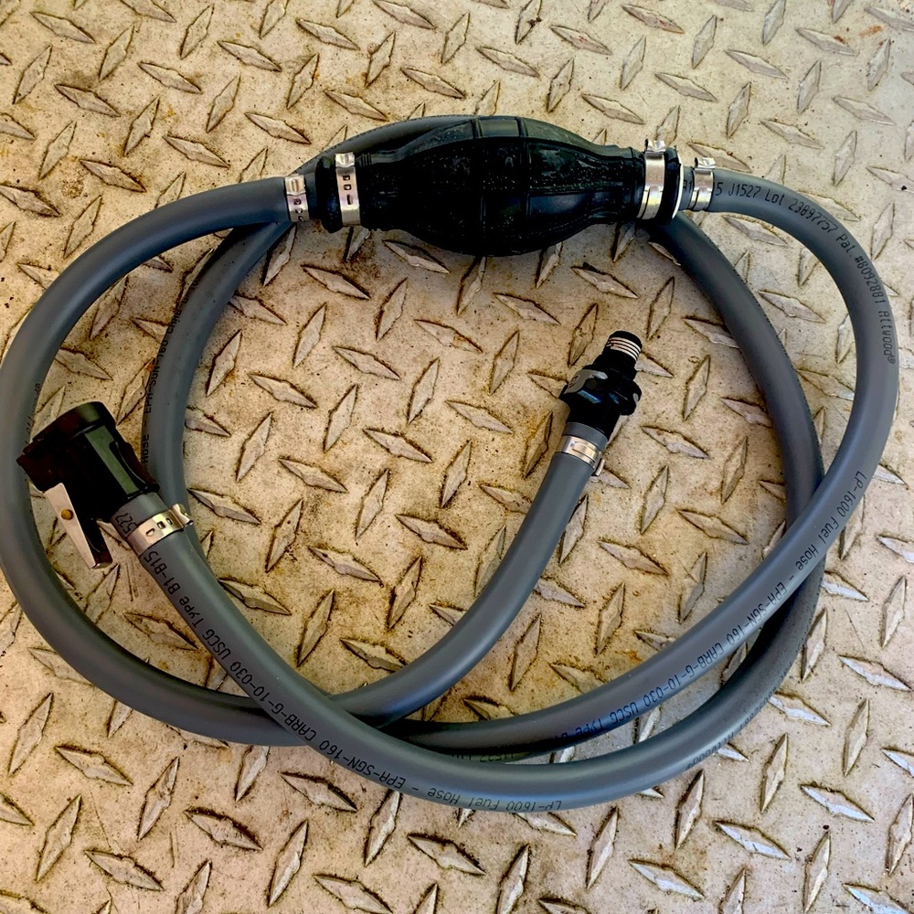 Fuel line assembly for outboard marine motors